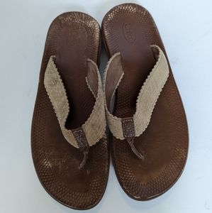 Chaco Leather Flip Flops